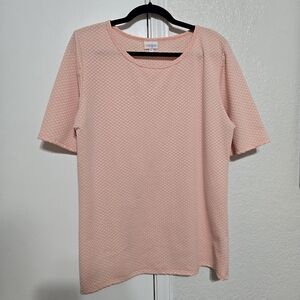 Women's Pink Textured Top